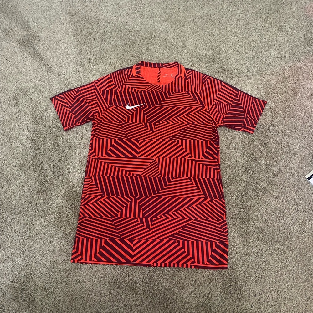 Nike Red and Black Short Sleeve Graphic Tee